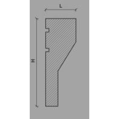 Ancadrament decorativ fereastra NA233 120X45X2000     