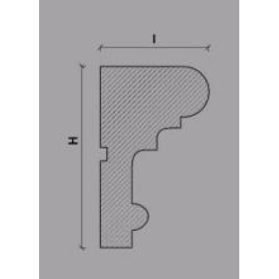 Ancadrament decorativ fereastra NA235 120X70X2000     