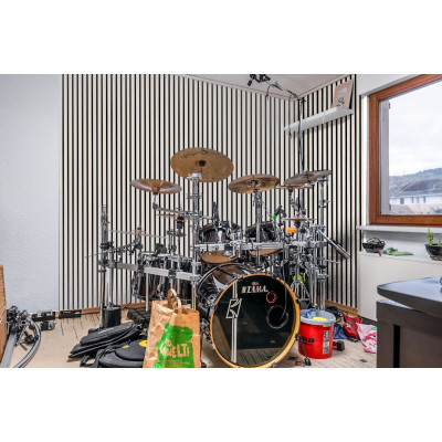 Riflaj Acustic Panou 3D (Alb cenușă) Riflaj Acustic Panou 3D (Alb cenușă)