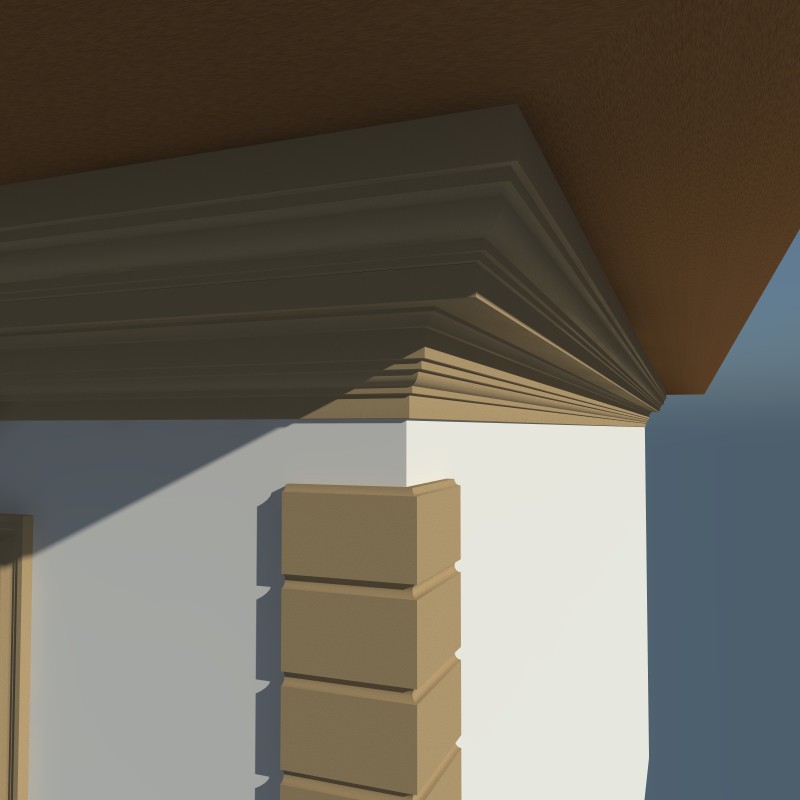Cornisa decorativa exterior 