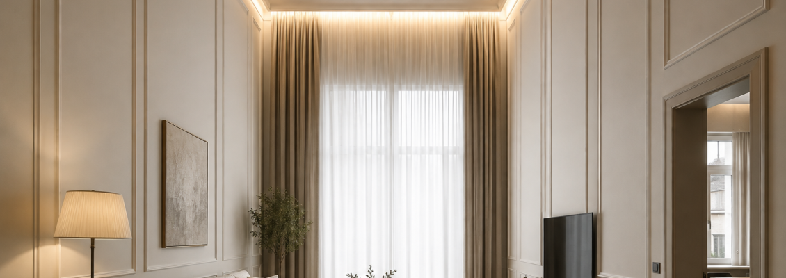 Cum faci o cameră să pară mai înaltă și mai spațioasă cu profile decorative
