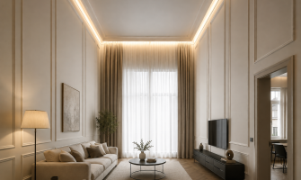 Cum faci o cameră să pară mai înaltă și mai spațioasă cu profile decorative