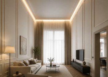 Cum faci o cameră să pară mai înaltă și mai spațioasă cu profile decorative