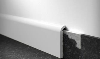 Plinta polimer dur CF1:finisaj minimalist, rezistent la umezeală și impact