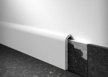 Plinta polimer dur CF1:finisaj minimalist, rezistent la umezeală și impact