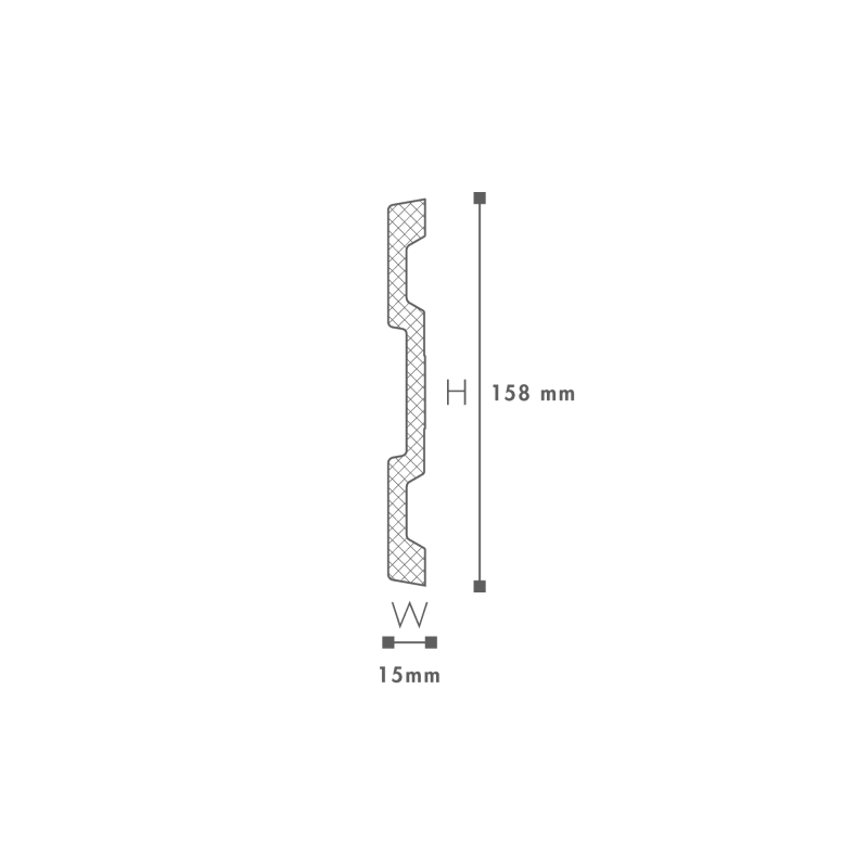 ANCADRAMENT DECORATIV FEREASTRA MA61 158X15X2000