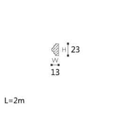 Brau decorativ poliuretan SP3 23x13x2000          Brau decorativ poliuretan SP3 23x13x2000