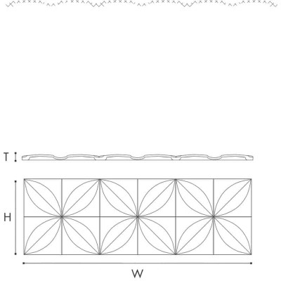 Panou decorativ 3D interior poliuretan Arstyl 3D FLOWER 380X1135X28      Panou decorativ 3D interior poliuretan Arstyl 3D FLOWER 380X1135X28