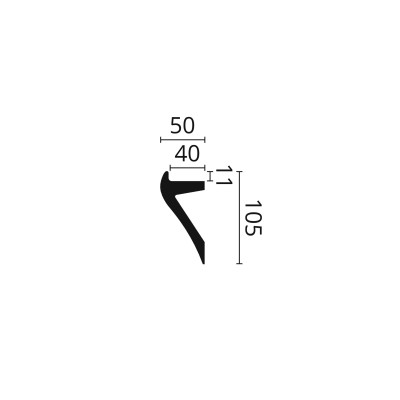 Cornisa tavan IL2 105X50X2000           Cornisa tavan IL2 105X50X2000