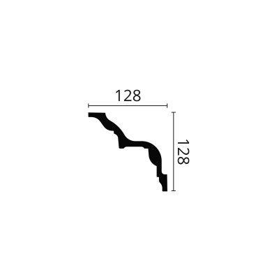 Cornisa decorativa poliuretan Z4 128x128x2000          Cornisa decorativa poliuretan Z4 128x128x2000