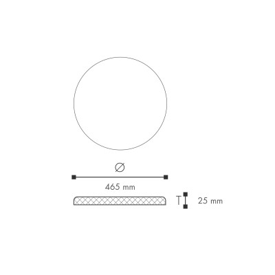 Rozeta decorativa Nomastyl C33/B33 465MM  Rozeta decorativa Nomastyl C33/B33 465MM
