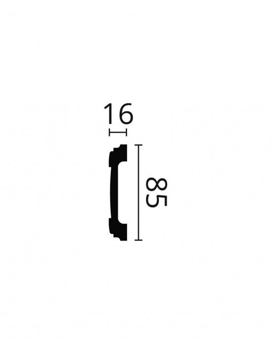BRAU DECORATIV POLIMER DUR WL5 85X16X2000 BRAU DECORATIV POLIMER DUR WL5 85X16X2000