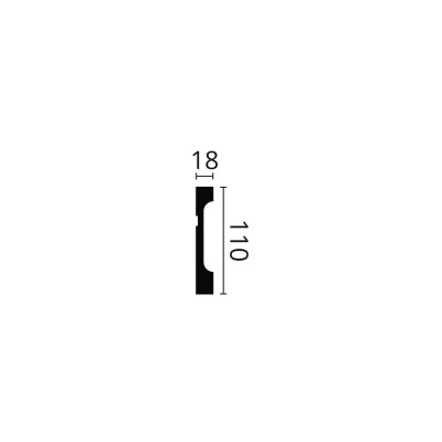 Plinta polimer dur FD11 110X18X2000    Plinta polimer dur FD11 110X18X2000