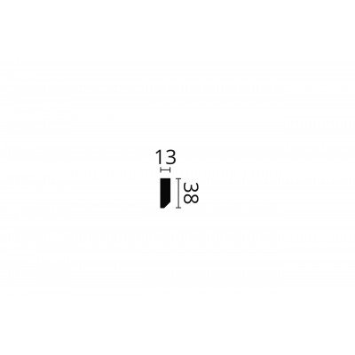 Plinta polimer dur FT1 38X13X2000    Plinta polimer dur FT1 38X13X2000
