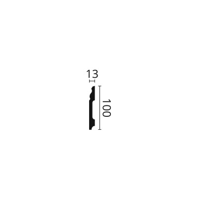 Plinta polimer dur FB2 100X13X2000    Plinta polimer dur FB2 100X13X2000