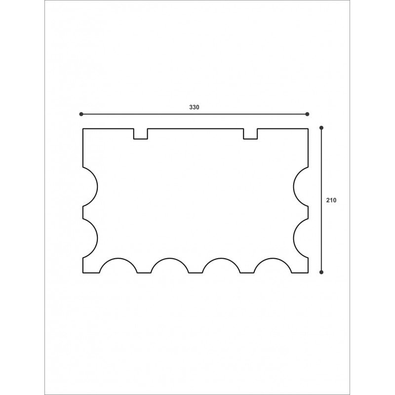 Coloana decorativa NCO3 330X210X2000      