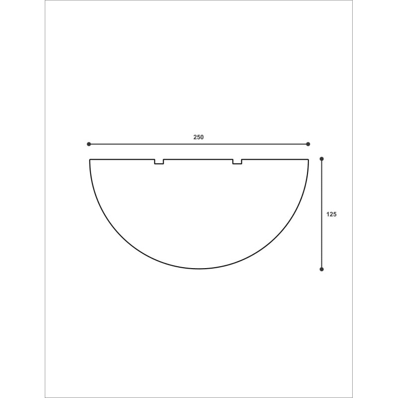 Semicoloana decorativa NCO7 250X125X2000      