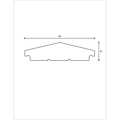 Capac de gard ADRO-DECOR ST108 320X82X2000    