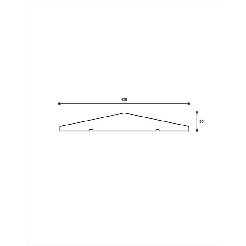 Capac de gard ADRO-DECOR ST106 430X60X2000    