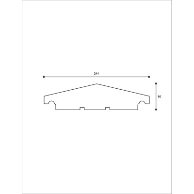 Capac de gard ADRO-DECOR ST107 244X60X2000     Capac de gard ADRO-DECOR ST107 244X60X2000
