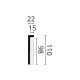 PLINTA POLIMER DUR CF2S 110x22x2000 PLINTA POLIMER DUR CF2S 110x22x2000