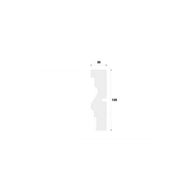 Ancadrament decorativ fereastra NA104 120X30X1250 Ancadrament decorativ fereastra NA104 120X30X1250