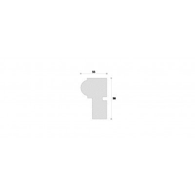 Ancadrament decorativ fereastra NA110 90X55X1250      Ancadrament decorativ fereastra NA110 90X55X1250
