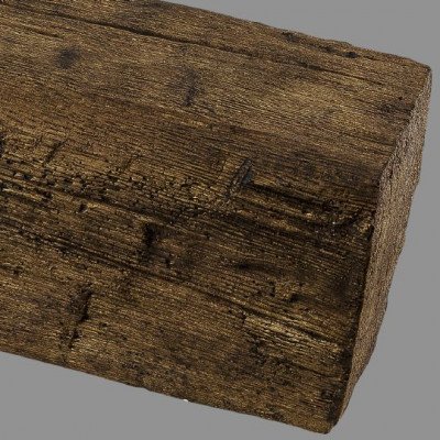 Barna grinda decorativa imitatie lemn Poliuretan Dark Oak 125X195X3000