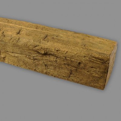Barna grinda decorativa imitatie lemn Poliuretan Light Oak 60X95X4000