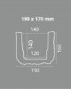 Barna grinda decorativa imitatie lemn Poliuretan Light Oak 160X190X4000