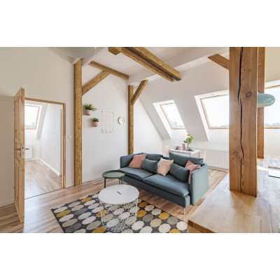 Barna grinda decorativa imitatie lemn Poliuretan Light Oak 60X95X4000