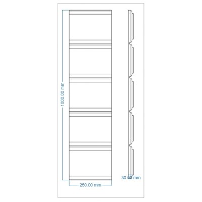 Coltar exterior NCL113 250/250X30X1000      