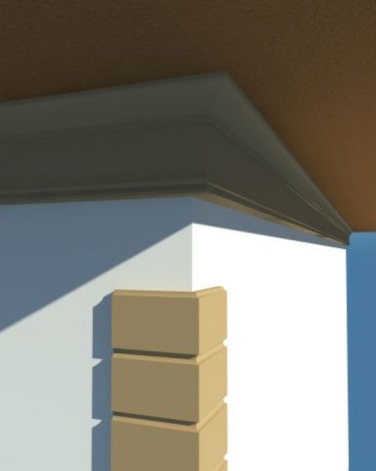 CORNISA DECORATIVA EXTERIOR NC105 320X160X2000 CORNISA DECORATIVA EXTERIOR NC105 320X160X2000
