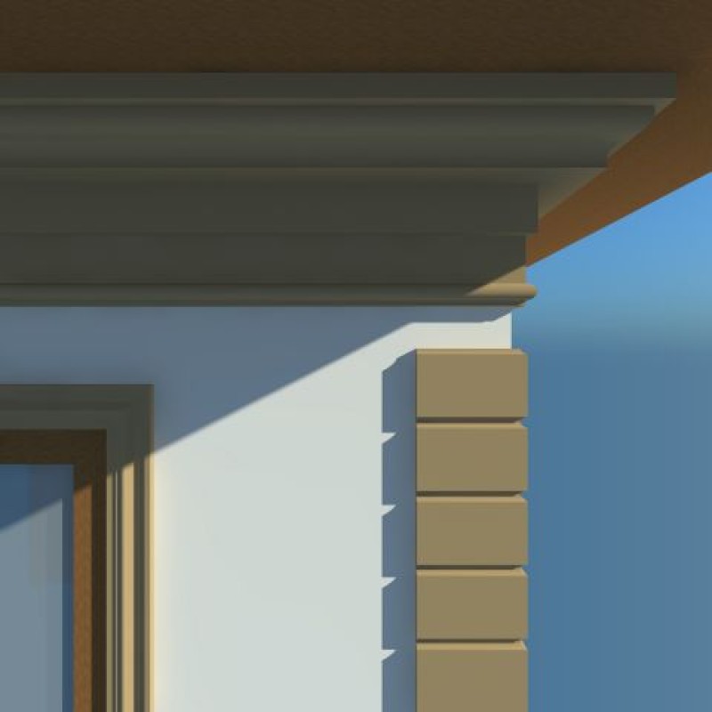 Cornisa decorativa exterior NC106 500X290X2000      Cornisa decorativa exterior NC106 500X290X2000