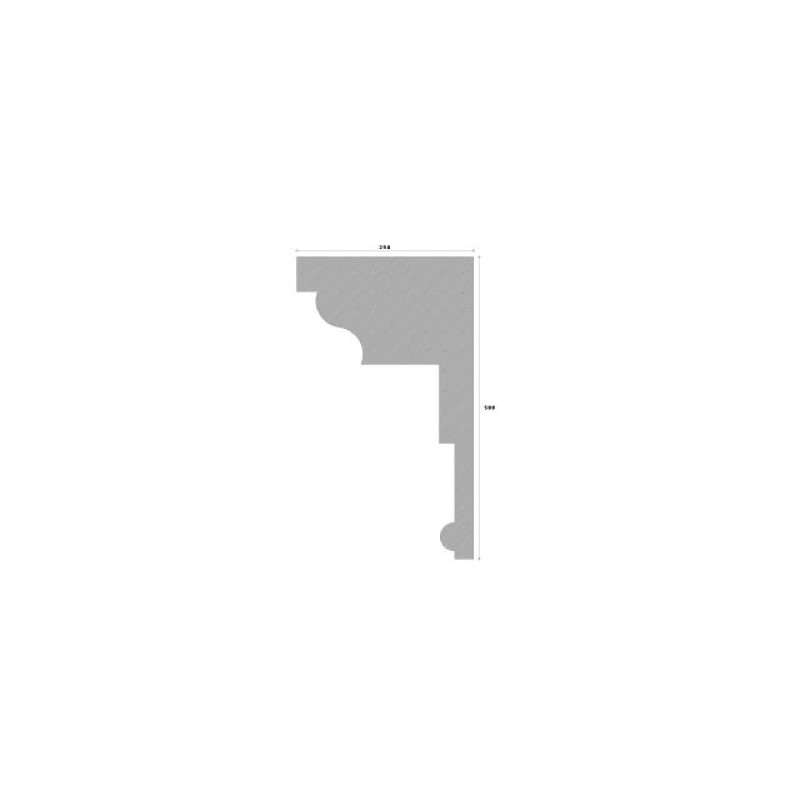 Cornisa decorativa exterior NC106 500X290X2000      Cornisa decorativa exterior NC106 500X290X2000
