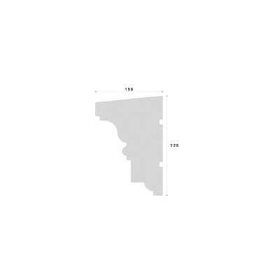 Cornisa decorativa exterior NC120 225X150X2000     