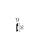 Plintă polimer dur FL13 58x13x2000 Plintă polimer dur FL13 58x13x2000