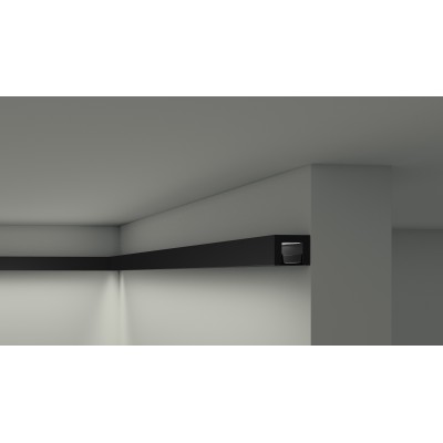 Plinta decorativa IL12 Neagra 25X20X2000    Plinta decorativa IL12 Neagra 25X20X2000