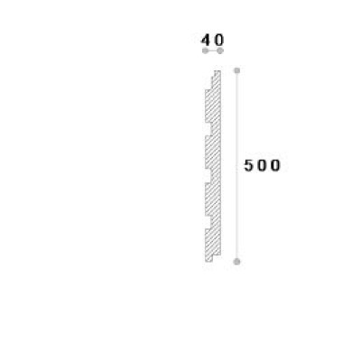 Termosistem decorativ FUGA PANEL 2 500X40X1250