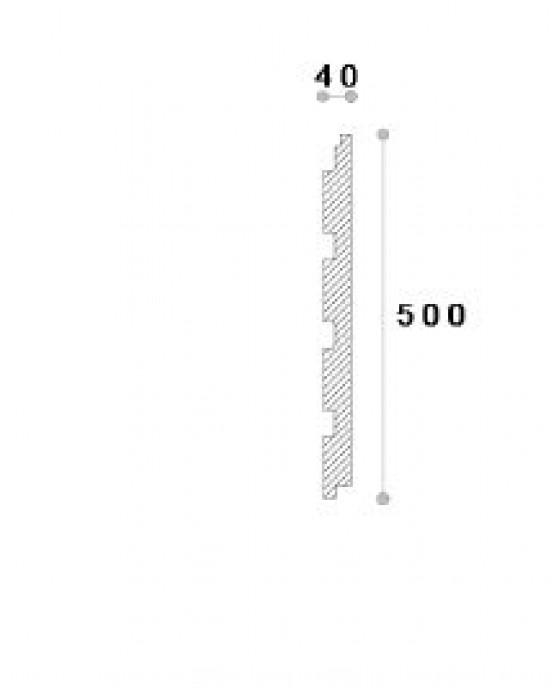 TERMOSISTEM DECORATIV FUGA PANEL 2 500X40X2000 TERMOSISTEM DECORATIV FUGA PANEL 2 500X40X2000