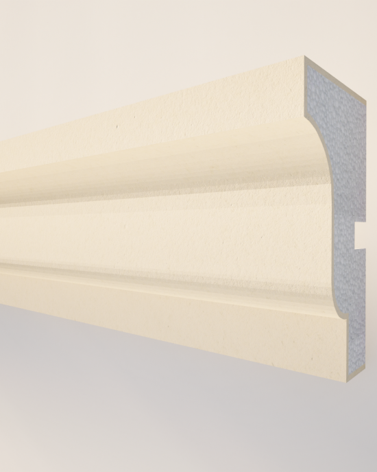 ANCADRAMENT DECORATIV FEREASTRA NA103 ALB 80X40X1250