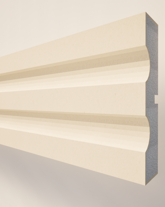 ANCADRAMENT DECORATIV FEREASTRA NA106 ALB 135X30X2000
